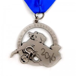 Custom 3d Die Cast Cycling Mountain Bike Race Bicycle Sport Medal