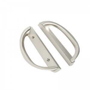 ชุดจับประตูลานเลื่อน, รูปร่าง d, ไม่คีย์ (พอดี 3-15/16” ระยะห่างของรู)