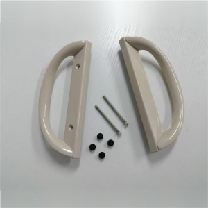 ชุดจับประตูลานเลื่อน, รูปร่าง d, ไม่คีย์ (พอดี 3-15/16” ระยะห่างของรู)