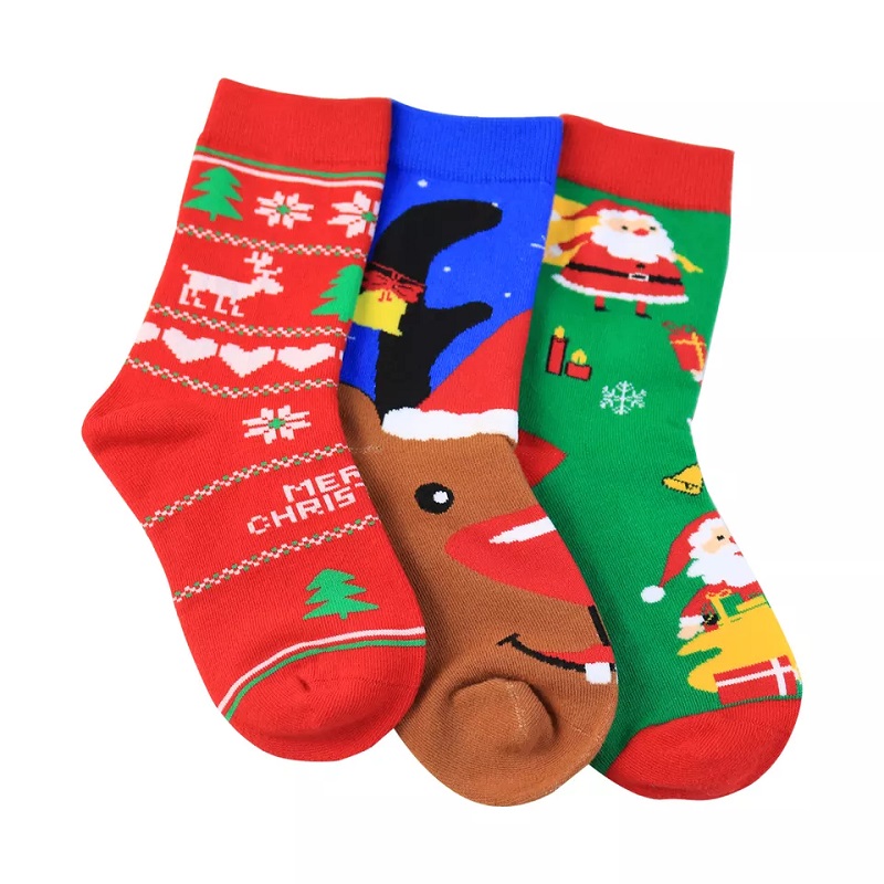 ถุงเท้าฤดูหนาวคุณภาพสูงเด็ก ๆ สำหรับคริสต์มาสความร้อนเด็กทารกความร้อนเด็กคริสต์มาสถุงเท้าของขวัญถุงเท้าคริสต์มาสถุงเท้าคริสต์มาส