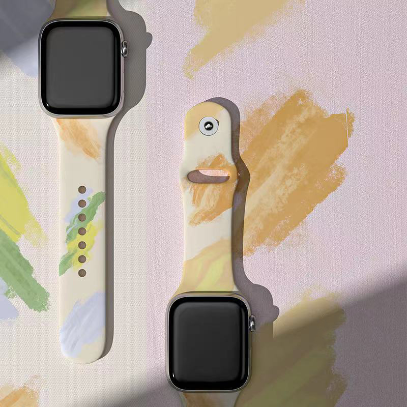 การพิมพ์สายรัดแถบนาฬิกาสปอร์ต Silicone สำหรับ iWatch