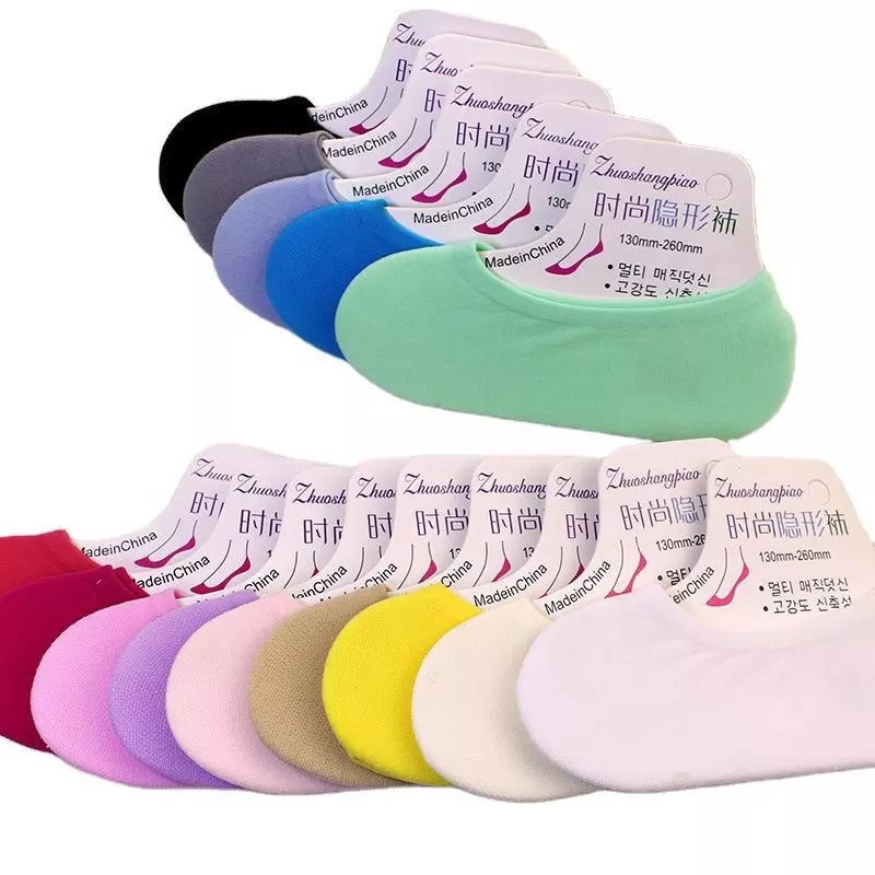 Summer Thin Colorful Girl Lofers Loafers Socks ขายส่ง Ladies Ladies Boat Boat Boat Socks For Women