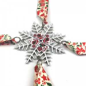 รางวัล Santa Running Medals Christian Medal Gift Metal Star