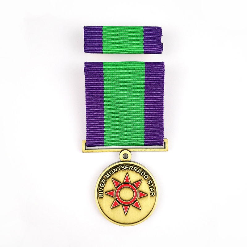 เหรียญออนไลน์ที่กำหนดเองเหรียญที่กำหนดเองพร้อมโลโก้ Honor Medal Medil