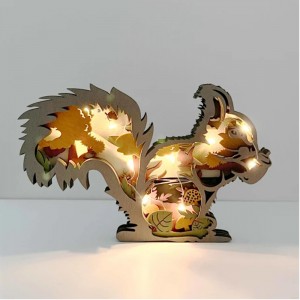 เครื่องประดับสัตว์ไม้ 3 มิติ