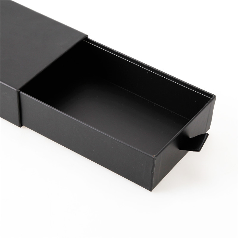 กล่องลิ้นชักสีดำกล่องของขวัญลิ้นชักที่กำหนดเอง