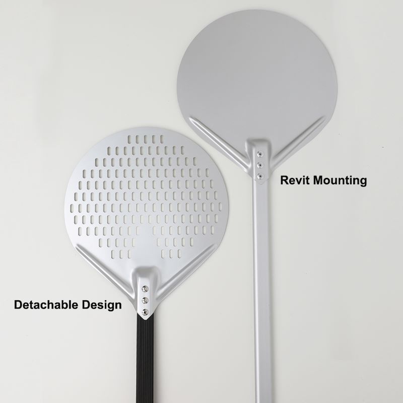Revit Mount 12inch / 14inch / 16inch อลูมิเนียมพิซซ่าผิวพลั่วพิซซ่าไม้พายพิซซ่า