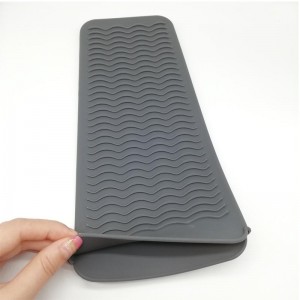 กระเป๋าสะพายซิลิโคนทนความทนทานต่อความร้อนแบบพกพาฝาครอบช่วยให้ผมม้วนผมไม่ลื่นสำหรับเหล็กดัดผม, เส้นตรงผม, ที่เก็บไม้กายสิ...