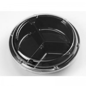 สาม-compartment สด-cut ผลไม้กล่อง 205*155*58 มม. hj-190