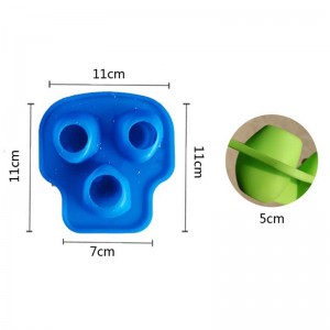Silicone Ice Cube Trays Molds ลูกบาศก์น้ำแข็งซิลิโคนขนาดใหญ่, นำกลับมาใช้ใหม่, BPA ฟรี, สำหรับวิสกี้, ค็อกเทล, ก้อนน้ำแข็งที่ปลอดภัยวางซ้อนก...