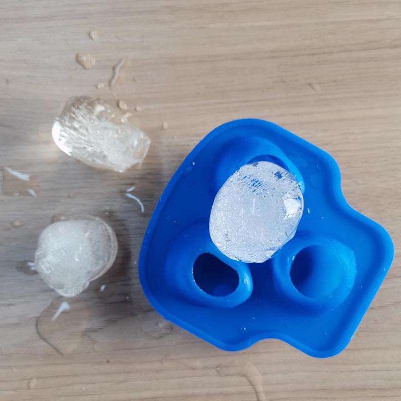 Silicone Ice Cube Trays Molds ลูกบาศก์น้ำแข็งซิลิโคนขนาดใหญ่, นำกลับมาใช้ใหม่, BPA ฟรี, สำหรับวิสกี้, ค็อกเทล, ก้อนน้ำแข็งที่ปลอดภัยวางซ้อนกันได้