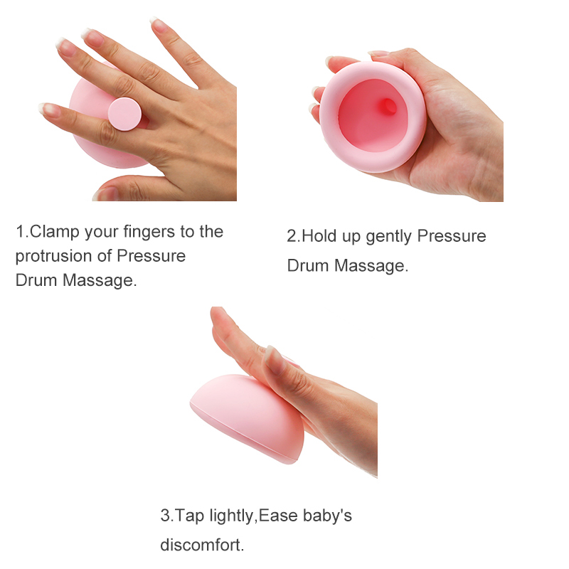 Silicone Baby Belch Patter, Belch Flatus Flapping Tool, Baby Palm Cup Massager, สุขภาพดีเป็นมิตรกับสิ่งแวดล้อมและทำความสะอาดง่าย