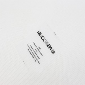 เครื่องหมายจัดส่งที่พิมพ์ออกมาโปร่งใส