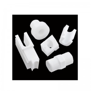 ชิ้นส่วนพลาสติก PTFE เปิดการกัดกร่อนของแม่พิมพ์ความต้านทานรังสีความต้านทานความแม่นยำความแม่นยำชิ้นส่วนพลาสติกพลังงานใหม่ PF...