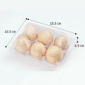 ถาดไข่ 155*105*65 มม. 6 ร่อง