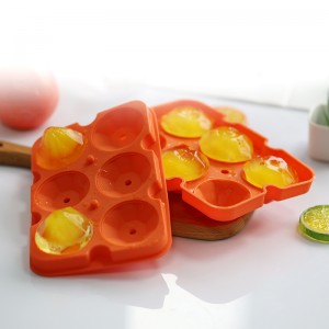 Diamond Ice Cube Molds Silicone ที่นำกลับมาใช้ใหม่ได้แบบยืดหยุ่น 6-ICE TRAYS Maker พร้อมฝาสำหรับค็อกเทลวิสกี้เย็น ๆ ถาดน้ำแข็งวางซ้อนกันได้ง่ายพร...