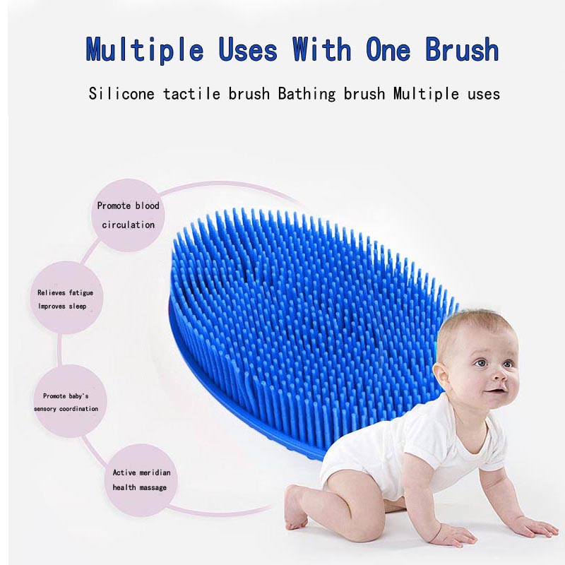 Silicone Body Scrubber Loofah ขัดผิวแปรงบึงแปรงสำหรับเด็กที่บอบบางสำหรับเด็กผู้หญิงผู้ชายทุกคนผิวหนัง