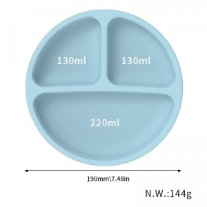 Silicone Children \\\\ S Dinner Plate Succt