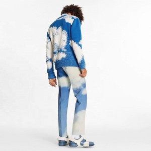 Vigor Garment Custom Mens Sweater ผู้ผลิตหนาถัก jacquard เสื้อกันหนาวเสื้อสเวตเตอร์ผ้าขนสัตว์ผ้าขนสัตว์สำหรับผู้ชาย