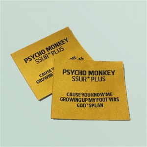 เครื่องหมายฉลากเสื้อผ้าสีที่กำหนดเอง