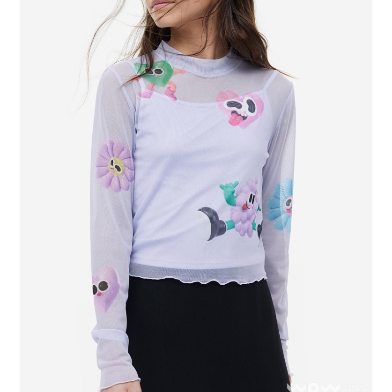 h&m/eva cremers/3d/digital สี/bright shades/crossover กราฟิกการ์ตูนร่วม