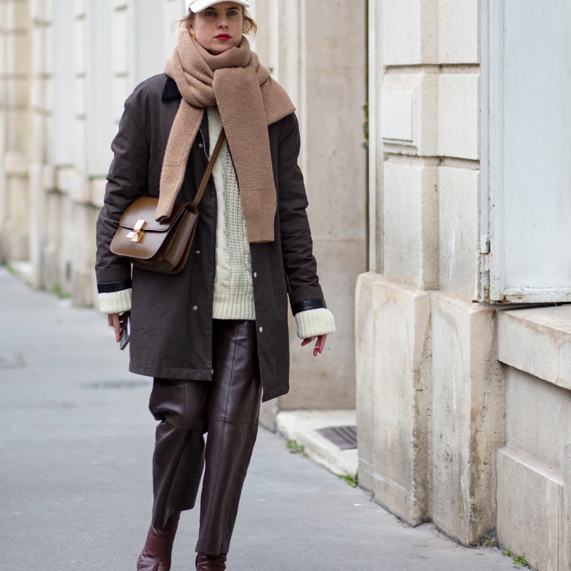 สไตล์ผ้าคลุมไหล่ข้ามโอกาส/basic wear/street Photography/2023-24 ฤดูใบไม้ร่วงฤดูใบไม้ร่วง