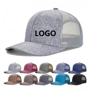 โลโก้ที่กำหนดเองใหม่รถบรรทุกหมวกตาข่ายเบสบอล snapback unisex ปรับขนาดกีฬาแคปสปอร์ต