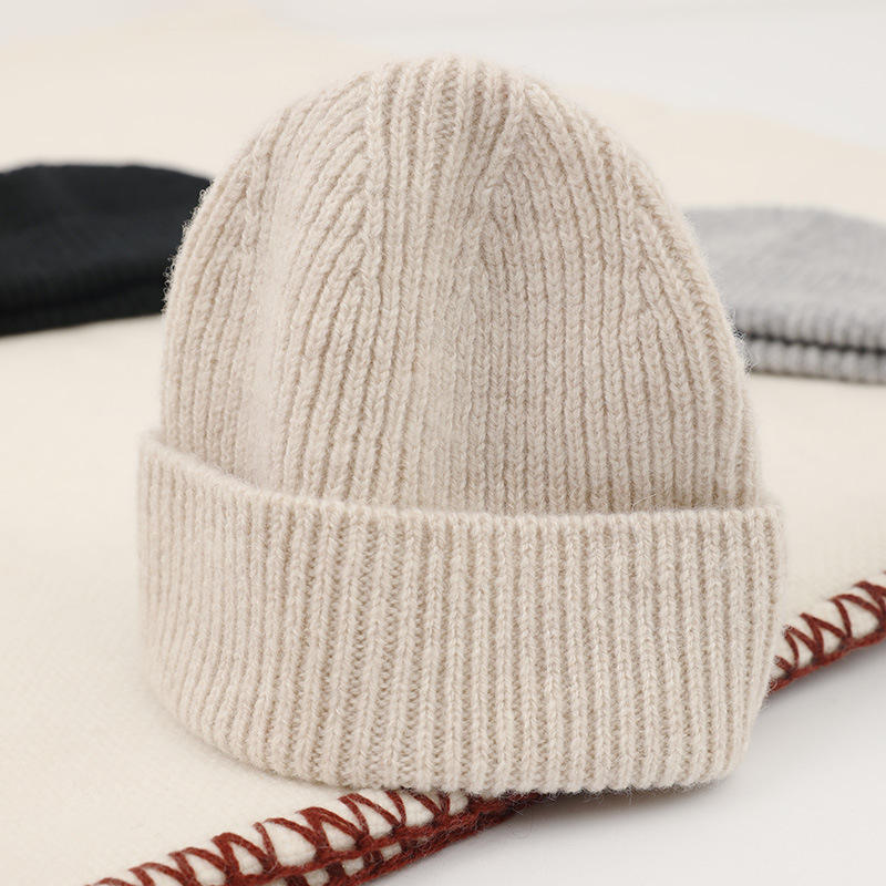 Outdoor Unisex สีทึบแฟชั่นถักนิตติ้งข้อมือสั้นนักเล่นสเก็ตถั่วลัน