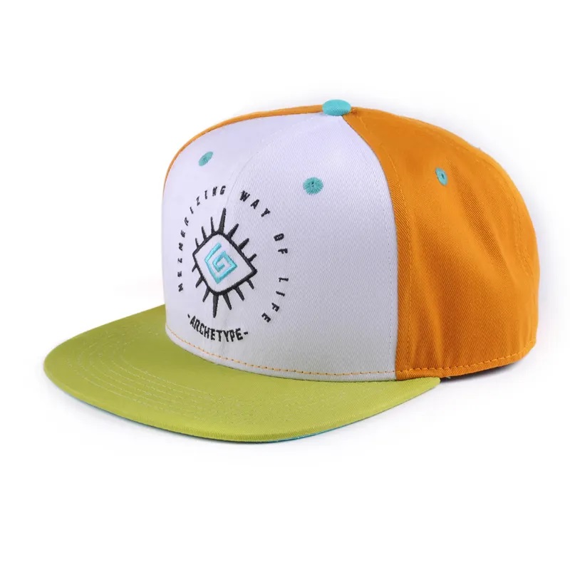 โลโก้ hiphop ที่กำหนดเองบิลสีบล็อกเด็กเด็ก 6 แผงเด็กวัยหัดเดิน snapback gorras blank หมวก snapbacks หมวก snapbacks cap