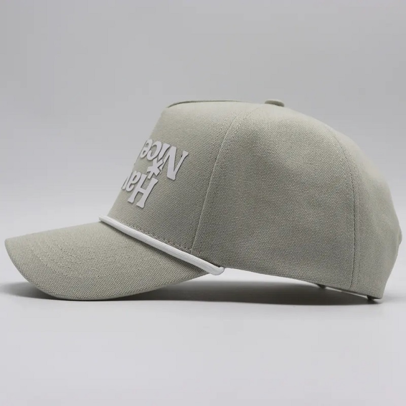 ผ้าใบหมวกของผู้ชาย 5 Panel Custom 3D Printing Baseball Cap