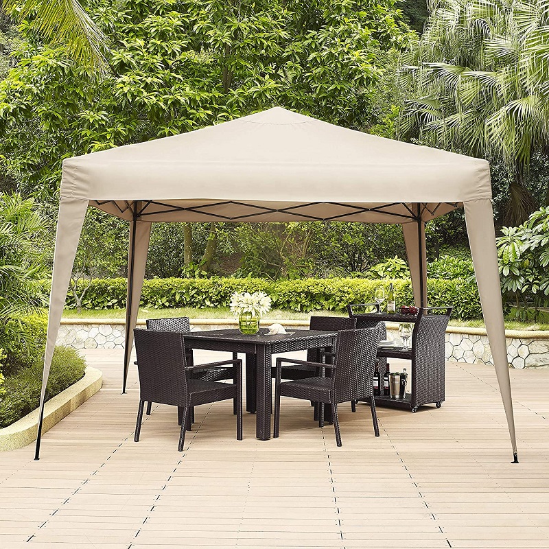 เฟอร์นิเจอร์ Crosley Hampton Collapsible Outdoor Gazebo, 10 \\ 'x 10 \\' - Tan