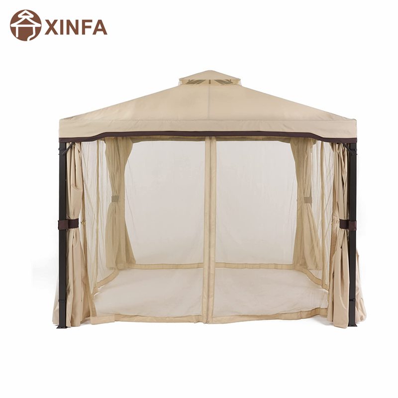 10 \\ 'x 10 \\' Gazebo Block Shade Sun Shade Canopy, เต็นท์กันน้ำ, ศาลากลางแจ้งพร้อมม่าน