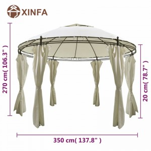งานแต่งงาน Arch Arch Top Jardin Pergolas Gazebo Outdoor Aluminum Gazebo Canopy Canopy Show Tents