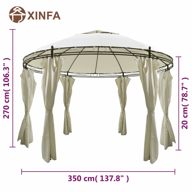 งานแต่งงาน Arch Arch Top Jardin Pergolas Gazebo Outdoor Aluminum Gazebo Canopy Canopy Show Tents