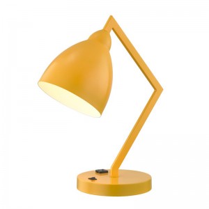 โคมไฟโต๊ะพร้อมแขนโลหะคง