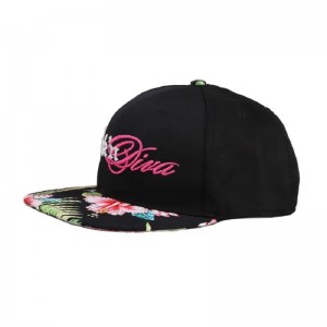 ตลก OEM 100% โพลีเอสเตอร์ underbrim underbrim tropic printing 2 cap snapback cap