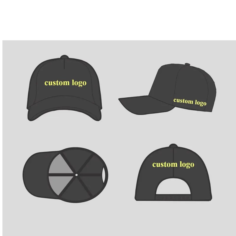 ผู้ผลิต OEM โลโก้ที่กำหนดเองคุณภาพสูง Moq Casual 5 แผงเบสบอลหมวกหมวกหมวกหมวกหมวกสำหรับแบรนด์เครื่องแต่งกาย