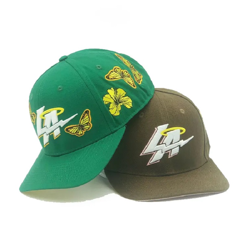 Custom 6 Panel 3d Embroidery Logo Microbend Brim Baseball Cap สำหรับผู้ชาย