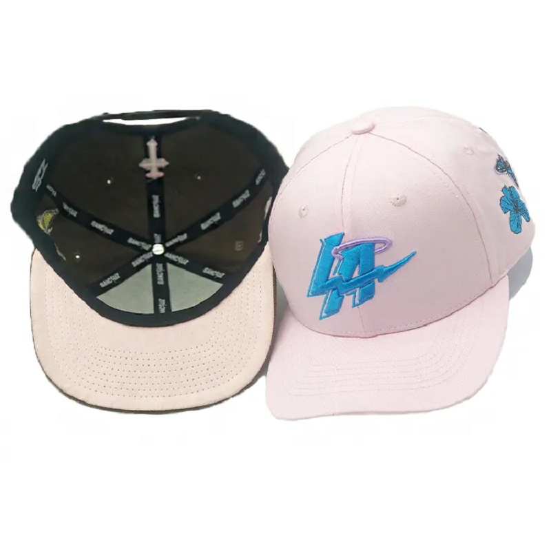 Custom 6 Panel 3d Embroidery Logo Microbend Brim Baseball Cap สำหรับผู้ชาย