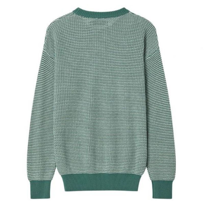 Men's Mix Color Color Crewneck Sweater เสื้อยืดแขนยาว
