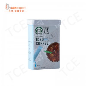 etc-custom Tin สามารถผลิตขายส่งสี่เหลี่ยมจัตุรัสสี่เหลี่ยมกระป๋องบรรจุโลหะบรรจุภัณฑ์และกล่องกาแฟตัวอย่างกระป๋องที่กำหนดเองกระป...