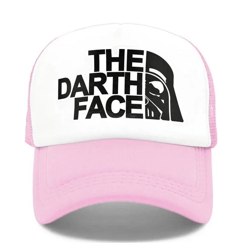 Darth Trucker Cap Star Cap Men Funny Face Hat Baseball Caps Cool Summer Mesh Mesh Net สำหรับผู้ชาย