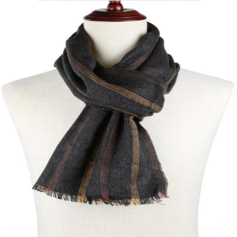 Fashion Viscose Cotton Rayon หนาผ้าพันคอถักนิตติ้งแบบกำหนดเอง