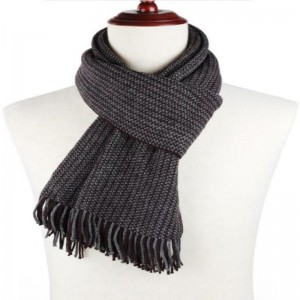 Fashion Viscose Cotton Rayon หนาผ้าพันคอถักนิตติ้งแบบกำหนดเอง