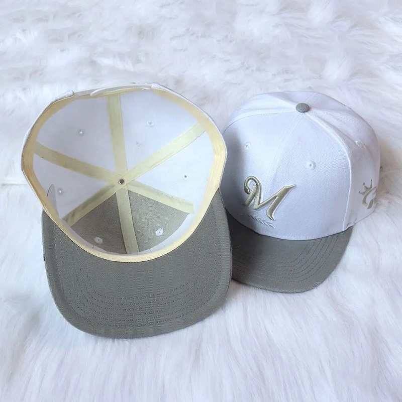 ราคาขายส่งคุณภาพสูง 6 แผง Flatbrim Snapback หมวกเบสบอลหมวกออกแบบแฟชั่นฮิปฮอป
