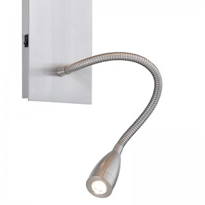 Hospitality Hotel Wall Sconce พร้อมผิวนิกเกิลแปรงและร่มเงาผ้ารูปสี่เหลี่ยมผืนผ้าที่ห้องพักทั่วไปของโรงแรม