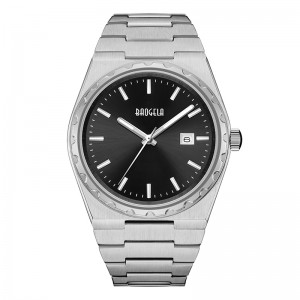 Baogela 40 มม. แบรนด์ทองคำสแตนเลสสตีลทั้งหมด \\\\ s นาฬิกาข้อมือคลาสสิกธุรกิจคลาสสิก 50 เมตรการเคลื่อนไหวของญี่ปุ่นการเคลื่อนไหวควอ...