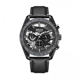Baogela New Luxury Men Sport Quartz ชายโครโนกราฟชายปฏิทินญี่ปุ่นการเคลื่อนไหว 50 บาร์แบรนด์นาฬิกาข้อมือหนังแท้นาฬิกาข้อมือ 22804