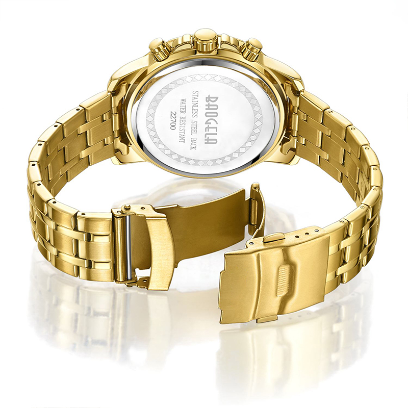 Baogela Quartz Men Gold Watch Top Brand Luxury Army Military Watches นาฬิกา Men Relogio Masculino Business Wristwatch 22700