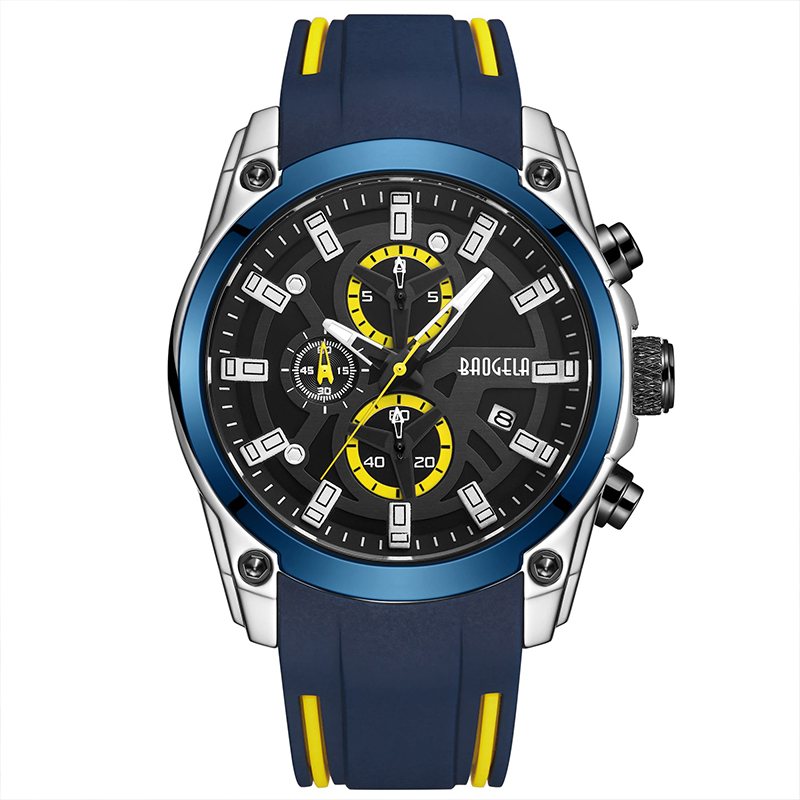 Baogela Men \\ S Sports Watches Men กันน้ำแฟชั่นกันน้ำ